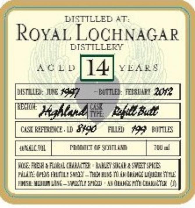 Royal Lochnagar 1997 DoD