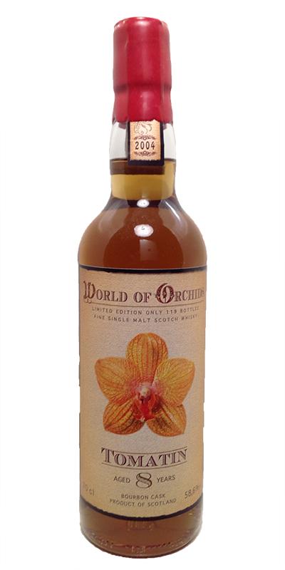 Tomatin 8yo JW World of Orchids Bourbon Cask Hauptstross 100 58.6% 700ml