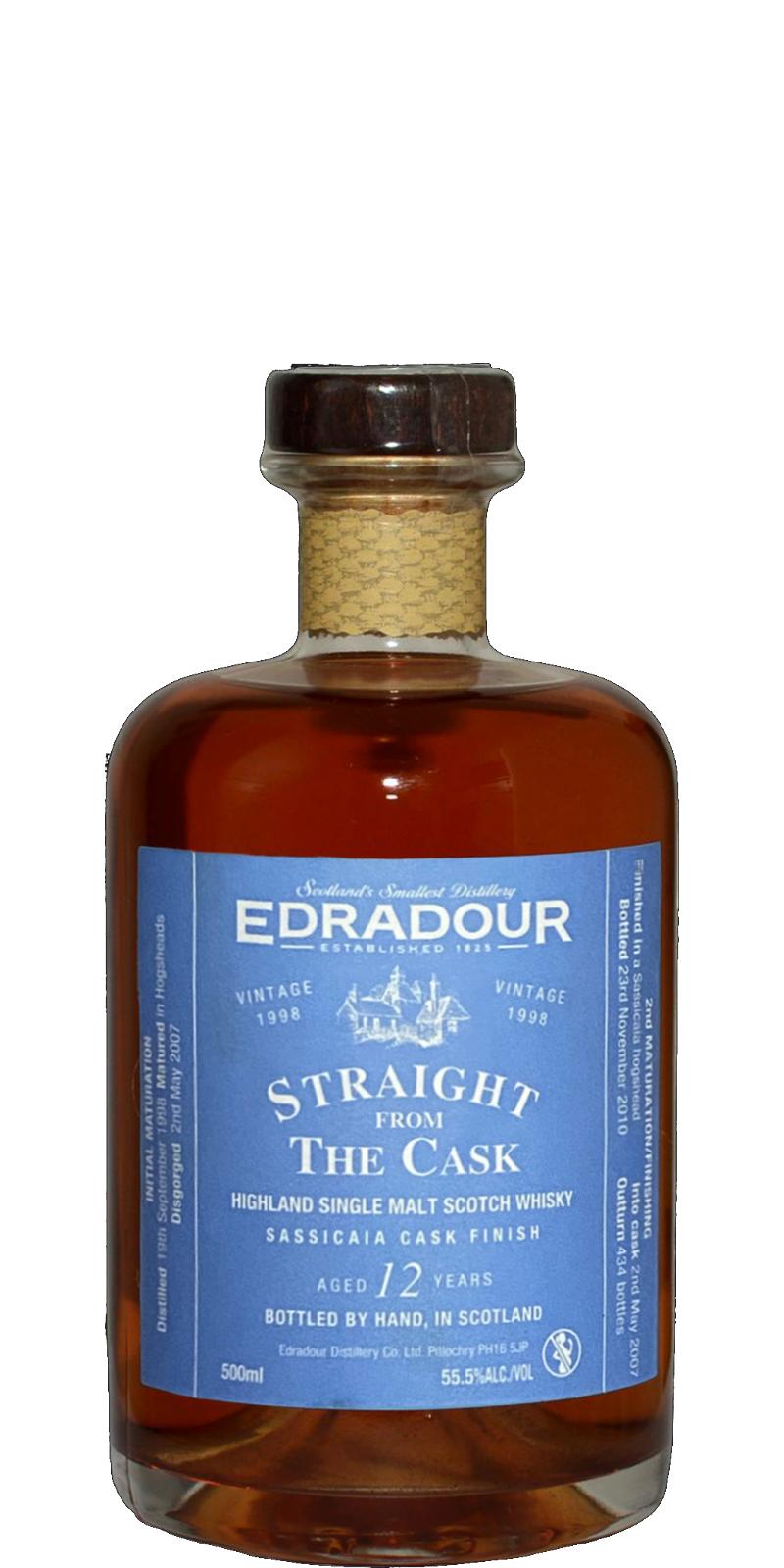 Edradour 1998 Straight From The Cask Sassicaia Cask Finish 55.5% 500ml