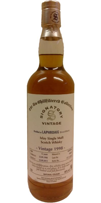 Laphroaig 1998 SV The Un-Chillfiltered Collection Refill Butt #700351 46% 700ml