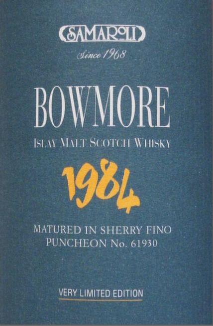 Bowmore 1984 Sa