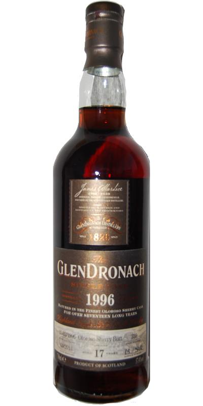 Glendronach 1996 Single Cask Oloroso Sherry Butt #239 Taiwan Exclusive 57.4% 700ml