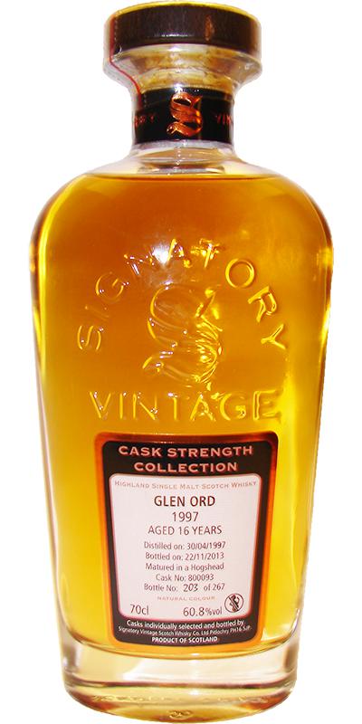 Glen Ord 1997 SV Cask Strength Collection #800093 60.8% 700ml
