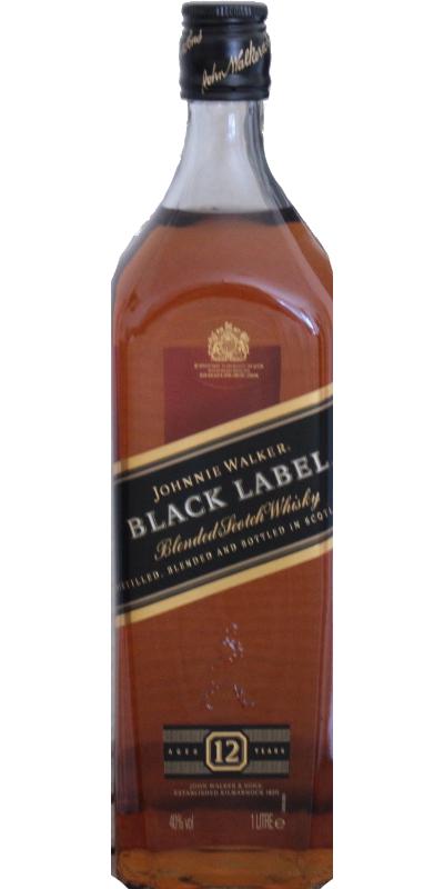 Black Spirit Johnnie 1000ml - Blended Whisky Walker 40% Scotch Label Radar