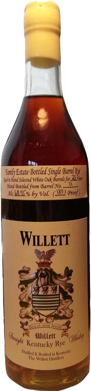 Willett 1984 The Iron Fist Family Estate Bottled Single Barrel Rye #11 Bourbon DC 68.55% 750ml