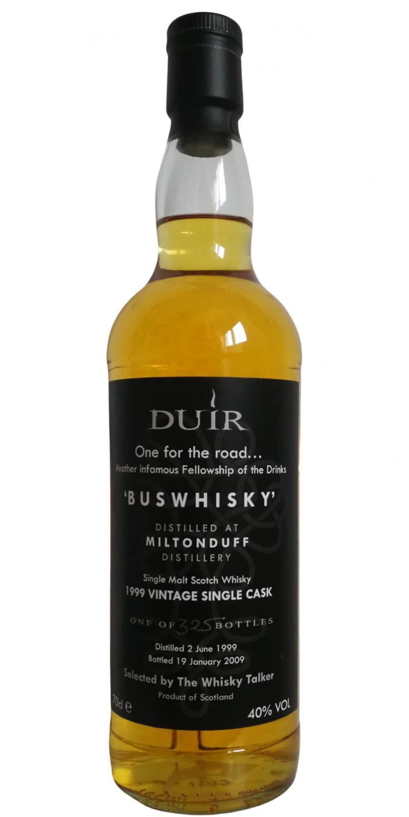 Miltonduff 1999 TWT Duir Buswhisky 40% 700ml