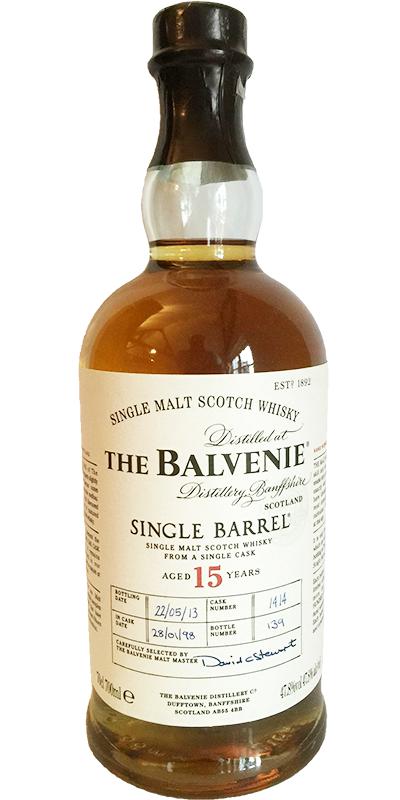 Balvenie 15yo Single Barrel #1414 47.8% 700ml