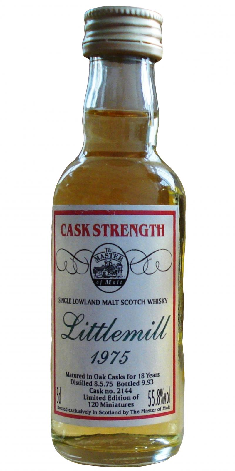 Littlemill 1975 MoM - Ratings and reviews - Whiskybase