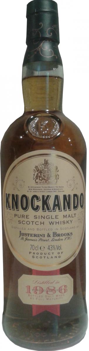 Knockando 1986 by Justerini & Brooks Ltd 43% 700ml
