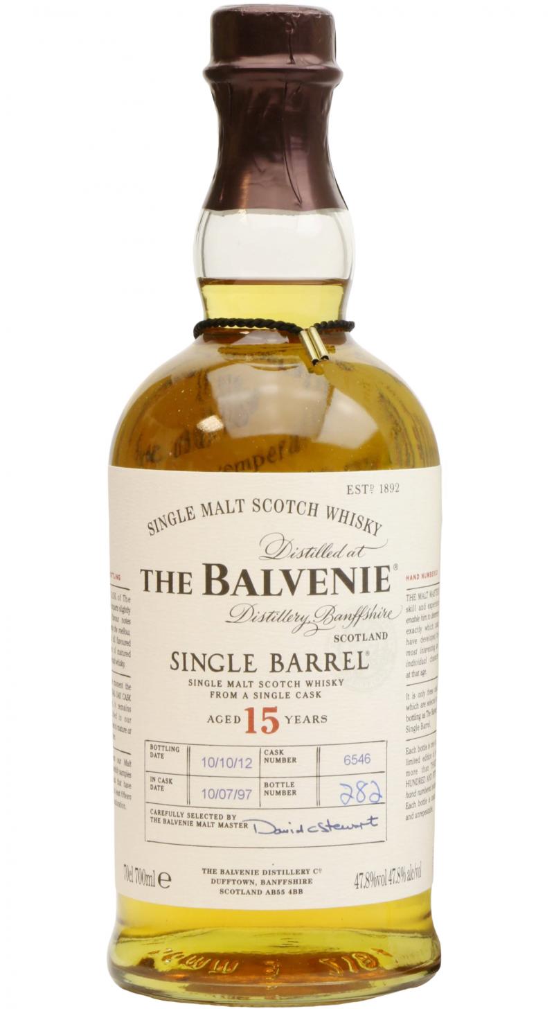 Balvenie 15yo Single Barrel #6546 47.8% 700ml