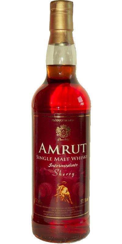 Amrut Intermediate Sherry Matured Bourbon Sherry Oloroso 57.1% 700ml