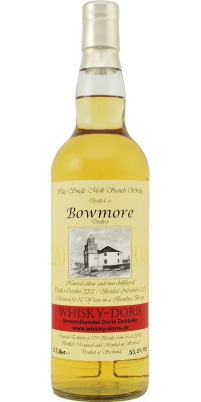 Bowmore 2003 WD Bourbon Barrel #20188 53.4% 700ml