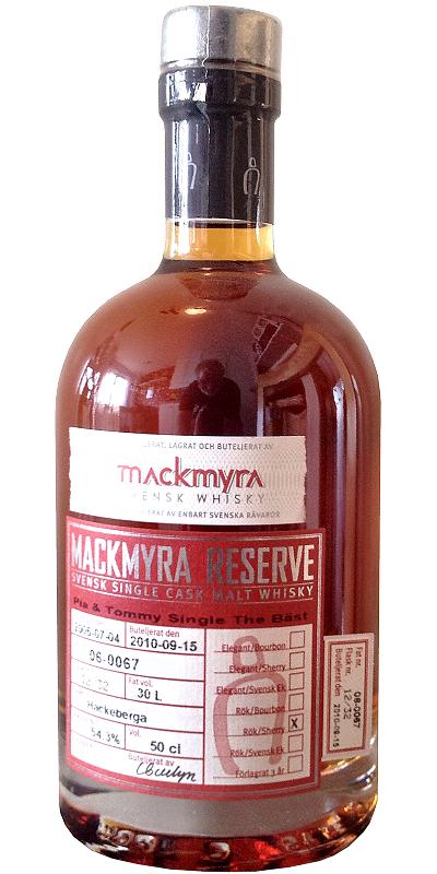 Mackmyra 2006 Reserve Rok Sherry M06-067 54.3% 500ml
