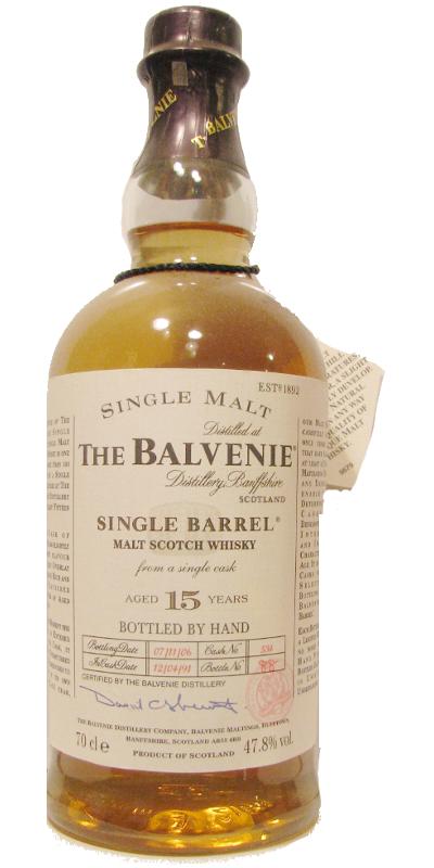 Balvenie 15yo Single Barrel Bourbon Cask #534 47.8% 700ml
