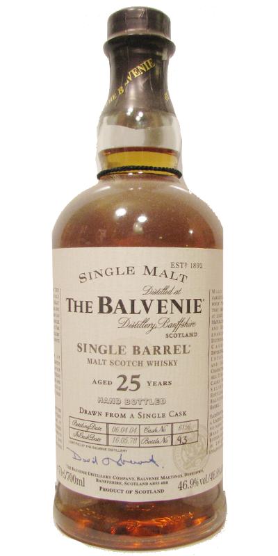 Balvenie 25yo Single Barrel Bourbon Cask 46.9% 700ml