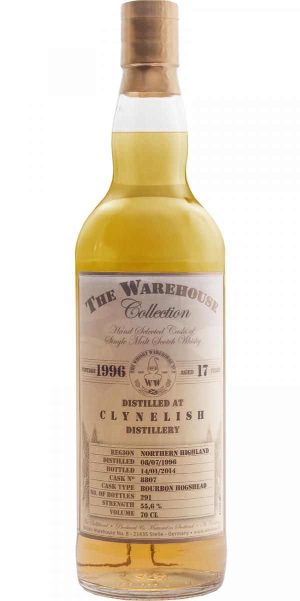 Clynelish 1996 WW8 The Warehouse Collection Bourbon Hogshead #8807 55.6% 700ml