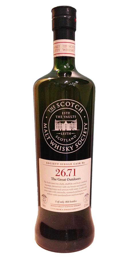 Clynelish 1984 SMWS 26.71 The Great Outdoors Refill ex-Sherry Butt 57.3% 750ml