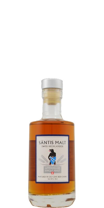 Santis Malt Edition Santis Swiss Highlander Old Oak Beer Casks 40% 200ml