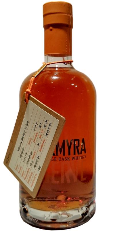 Mackmyra 2009 Reserve Extra Rok Sherry 08-0857 Whisky Society Skane 52.1% 500ml