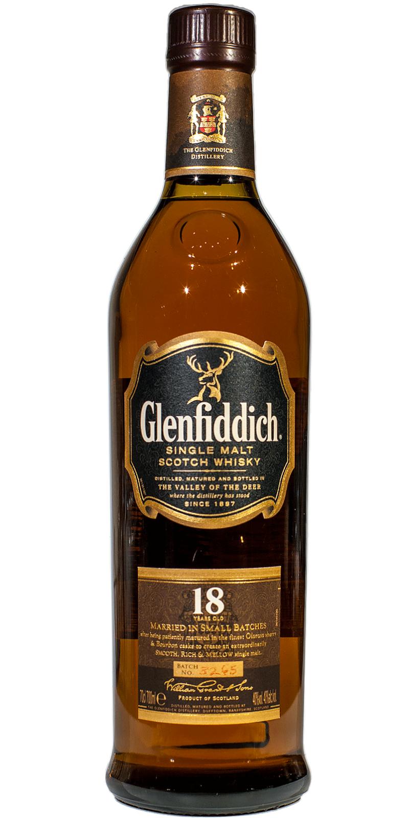 Glenfiddich 18yo Bourbon and Oloroso Sherry Casks 40% 700ml