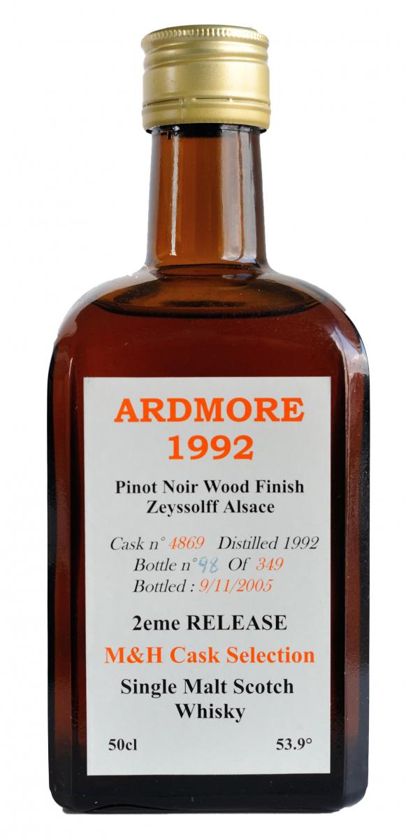 Ardmore 1992 TS M&H Cask Selection #4869 53.9% 500ml