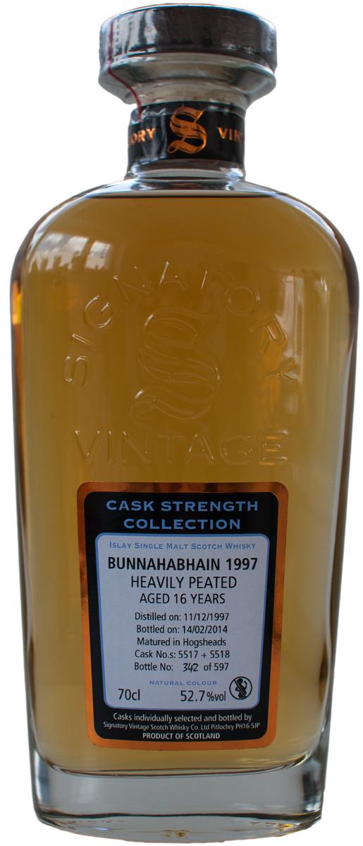 Bunnahabhain 1997 SV Cask Strength Collection Heavily Peated 5517 + 5518 52.7% 700ml