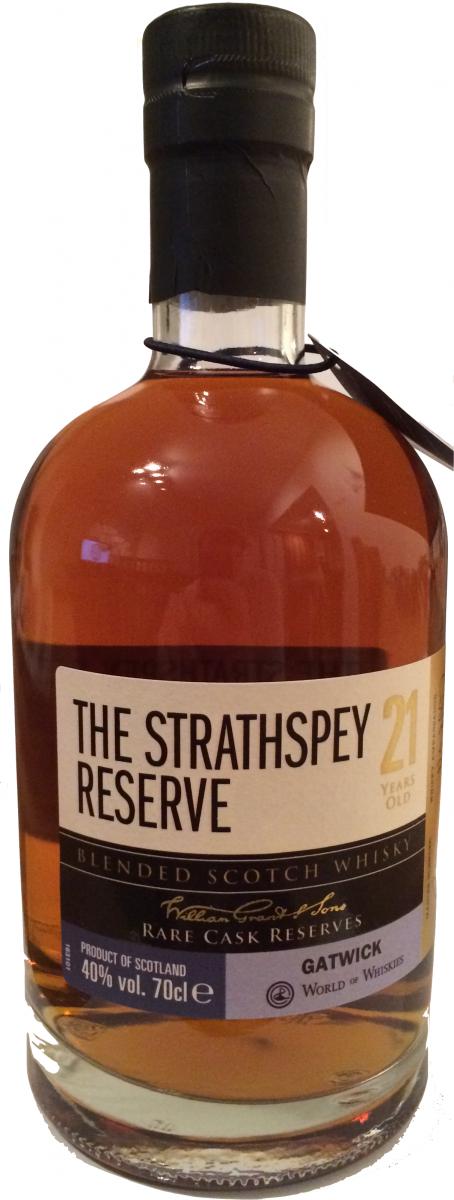 The Strathspey Reserve 21yo Gatwick Cask World of Whiskies Exclusive 40% 700ml