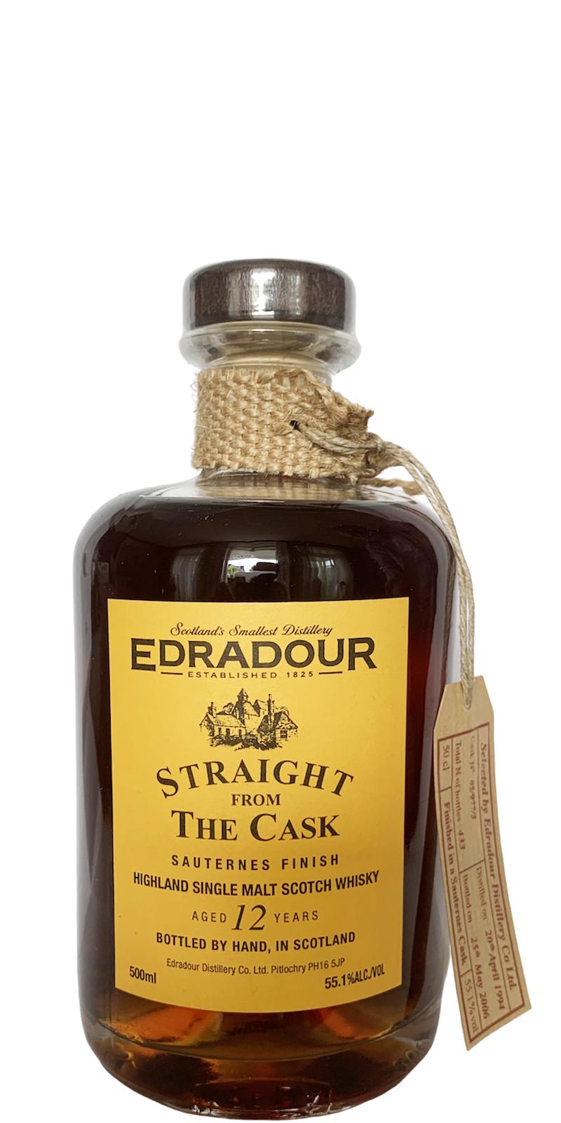 Edradour 1994 Straight From The Cask Sauternes Finish 05/977/3 55.1% 500ml