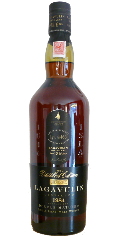 Lagavulin 1984 The Distillers Edition Double matured in Pedro Ximenez Sherry Wood 43% 1000ml