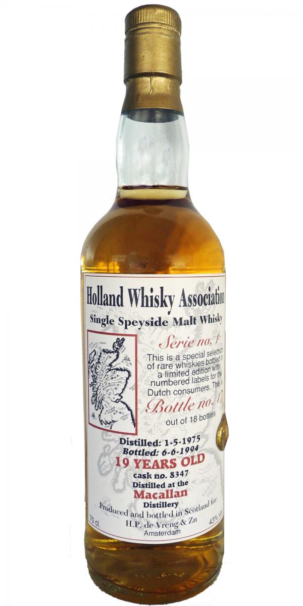 Macallan 1975 UD Holland Whisky Association Serie #1 #8347 43% 700ml