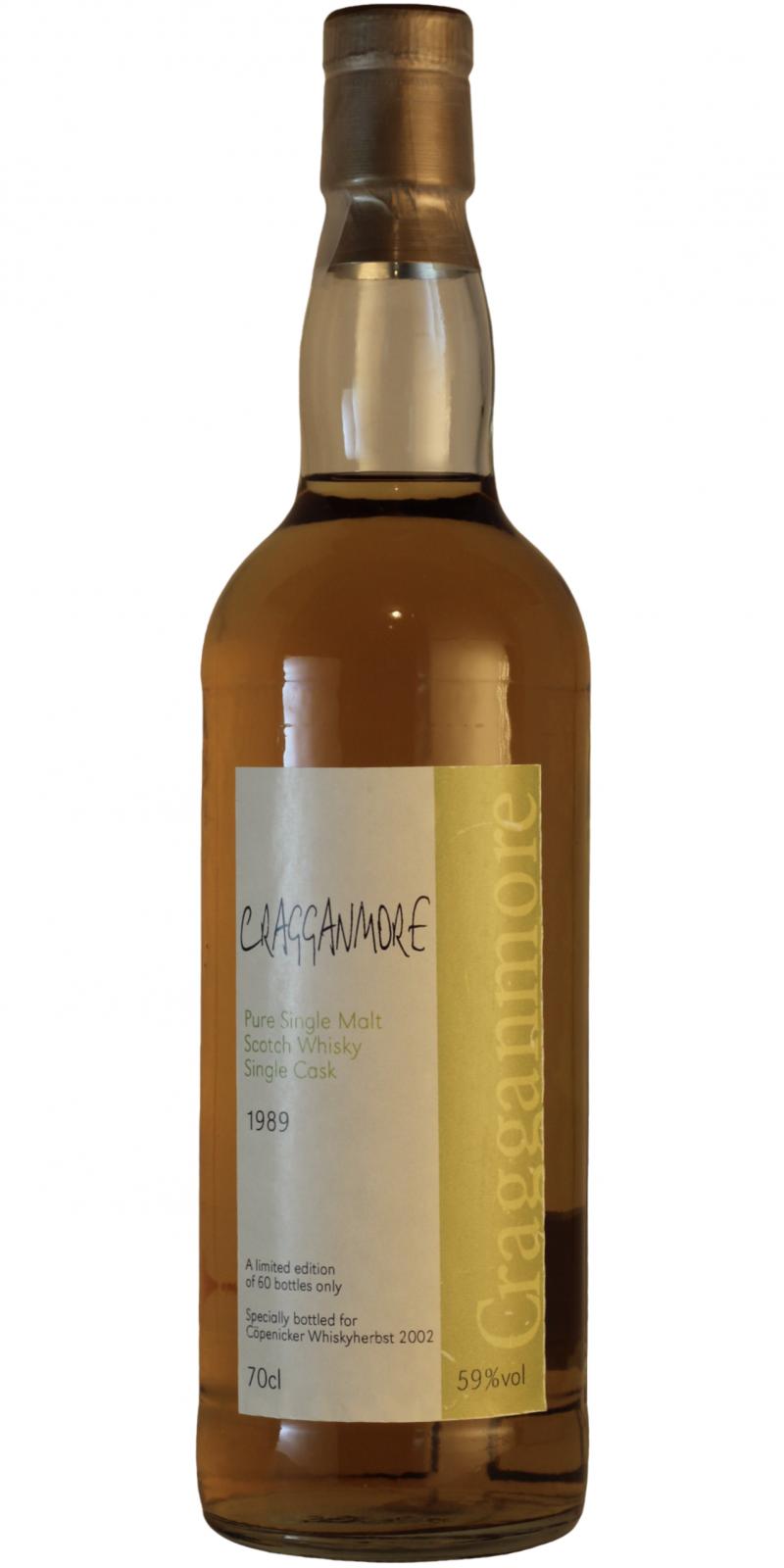 Cragganmore 1989 KzB Copenicker Whisky Herbst Bourbon 59% 700ml