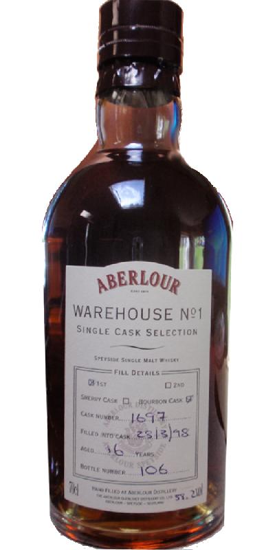 Aberlour 1998 Warehouse #1 Single Cask Selection #1697 58.2% 700ml