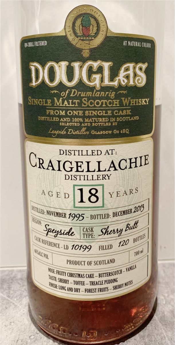 Craigellachie 1995 DoD Sherry Butt LD 10199 46% 700ml
