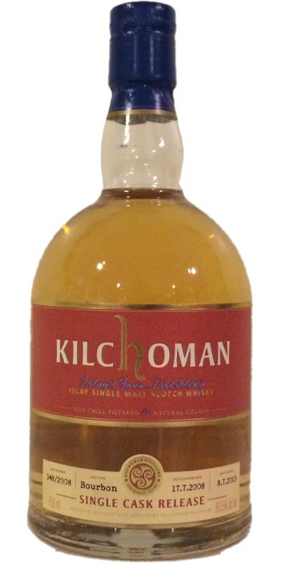 Kilchoman 2008 Single Cask for Spec's Bourbon 348/2008 60.5% 750ml