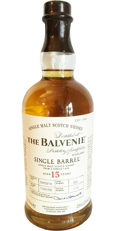 Balvenie 15yo Single Barrel Traditional Oak Cask #282 47.8% 700ml