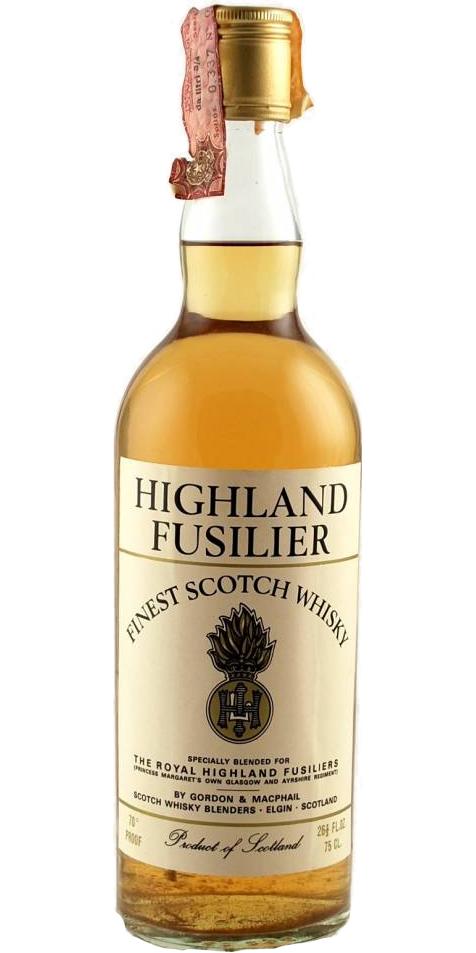 Highland Fusilier NAS GM Finest Scotch Whisky 40% 750ml
