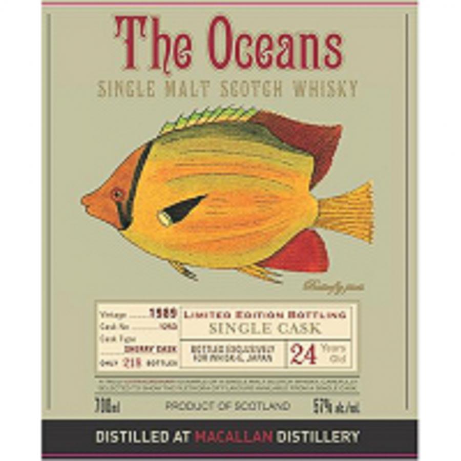 Macallan 1989 W-e The Oceans Sherry Butt 1253 Whisk-e Ltd 57% 700ml