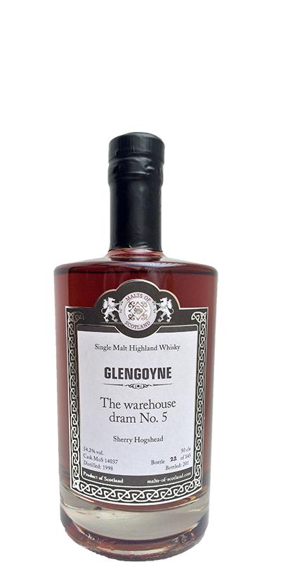 Glengoyne 1998 MoS The warehouse dram #5 Sherry Hogshead 54.2% 500ml