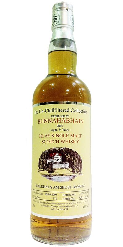 Bunnahabhain 2005 SV The Un-Chillfiltered Collection #576 World of Whisky St. Moritz 46% 700ml
