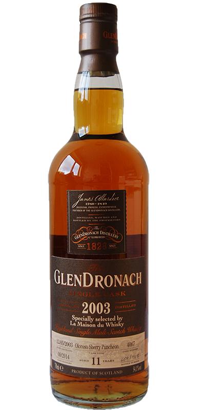 Glendronach 2003 Single Cask Oloroso Sherry Puncheon #4067 LMDW 54.1% 700ml