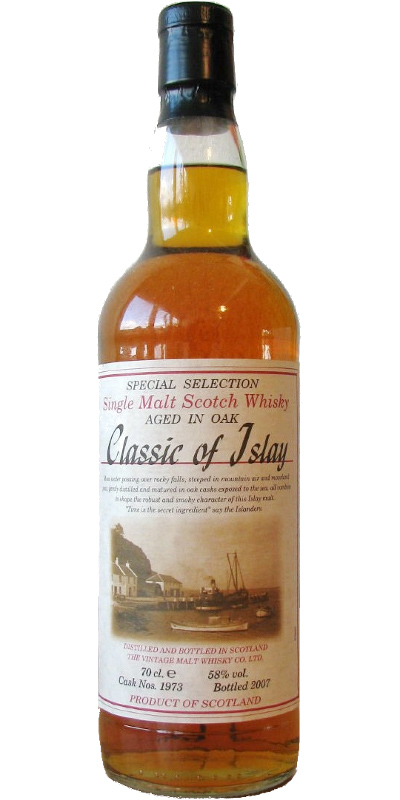 Classic of Islay Vintage 2007 JW Sherry Cask #1973 58% 700ml