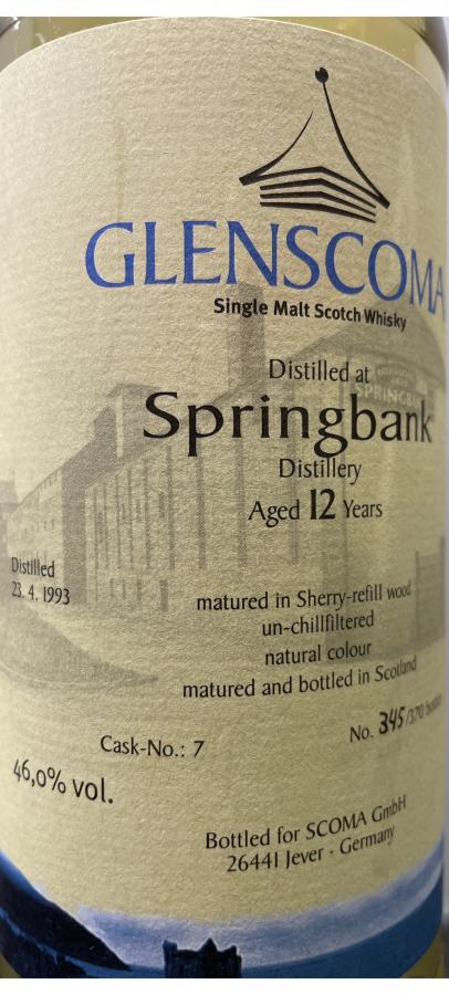 Springbank 1993 Gs