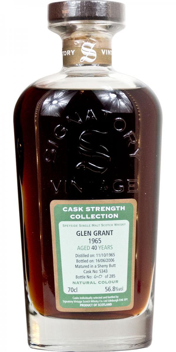 Glen Grant 1965 SV - Ratings and reviews - Whiskybase