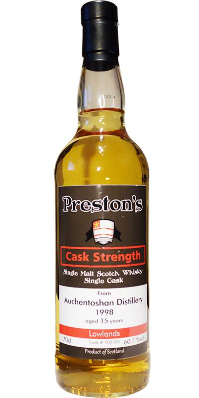 Auchentoshan 1998 Bewh Preston's Cask Strength #102335 60.7% 700ml
