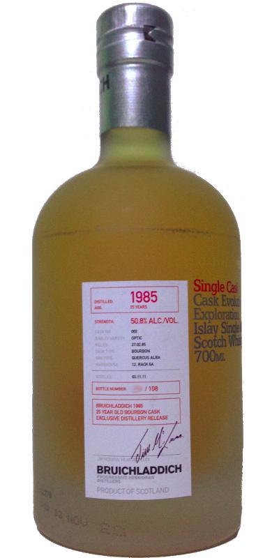 Bruichladdich 1985 Micro-Provenance Series Bourbon Cask 12.6A.002 50.8% 700ml