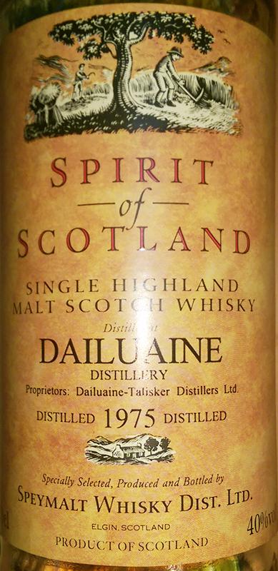 Dailuaine 1975 GM Spirit of Scotland Sherry Casks 40% 700ml