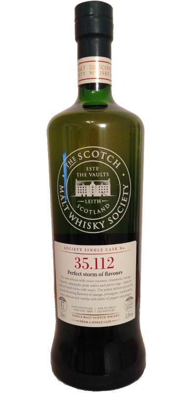 Glen Moray 1996 SMWS 35.112 Perfect storm of flavours 1st Fill Designer Barrel 52.5% 700ml