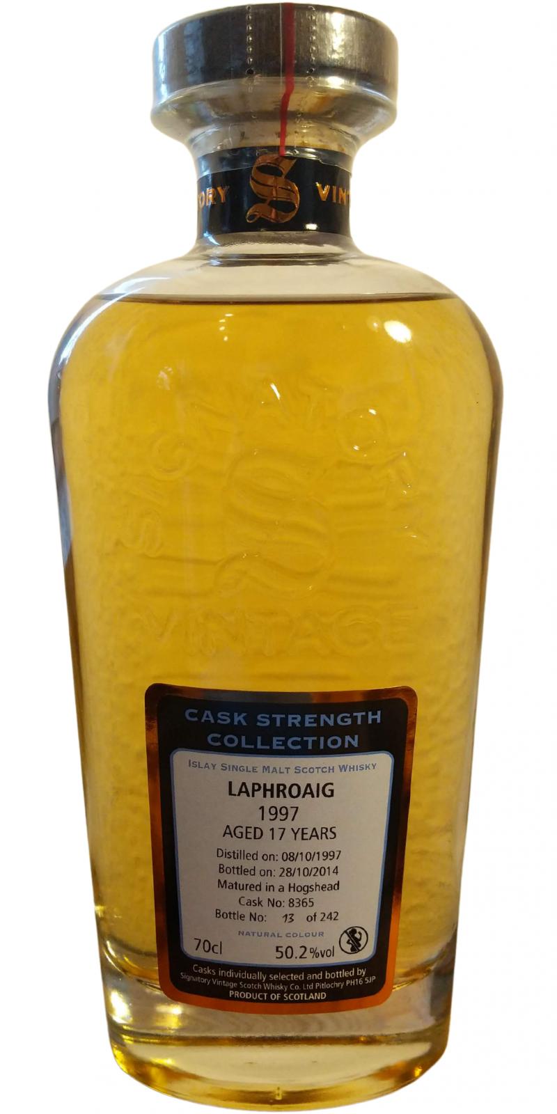 Laphroaig 1997 SV Cask Strength Collection #8365 50.2% 700ml