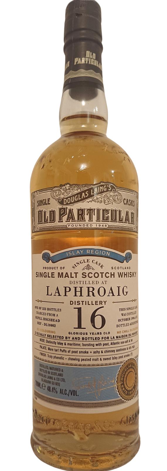 Laphroaig 1996 DL Old Particular Refill Hogshead DL 10002 LMDW 48.4% 700ml