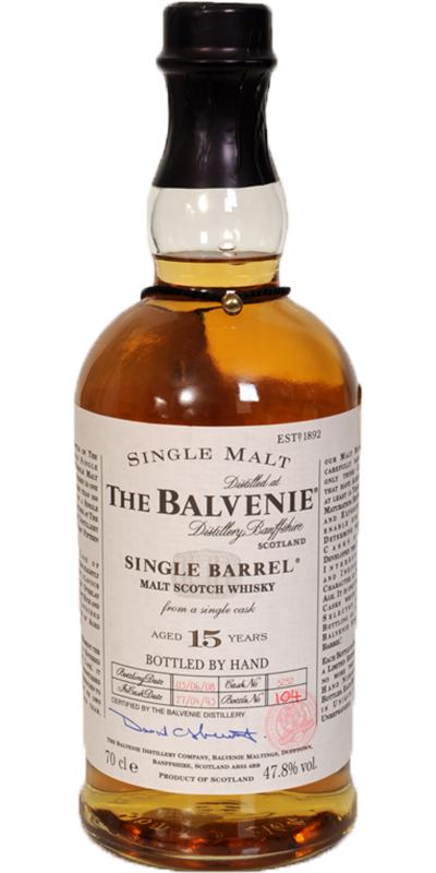 Balvenie 15yo Single Barrel #5252 47.8% 700ml